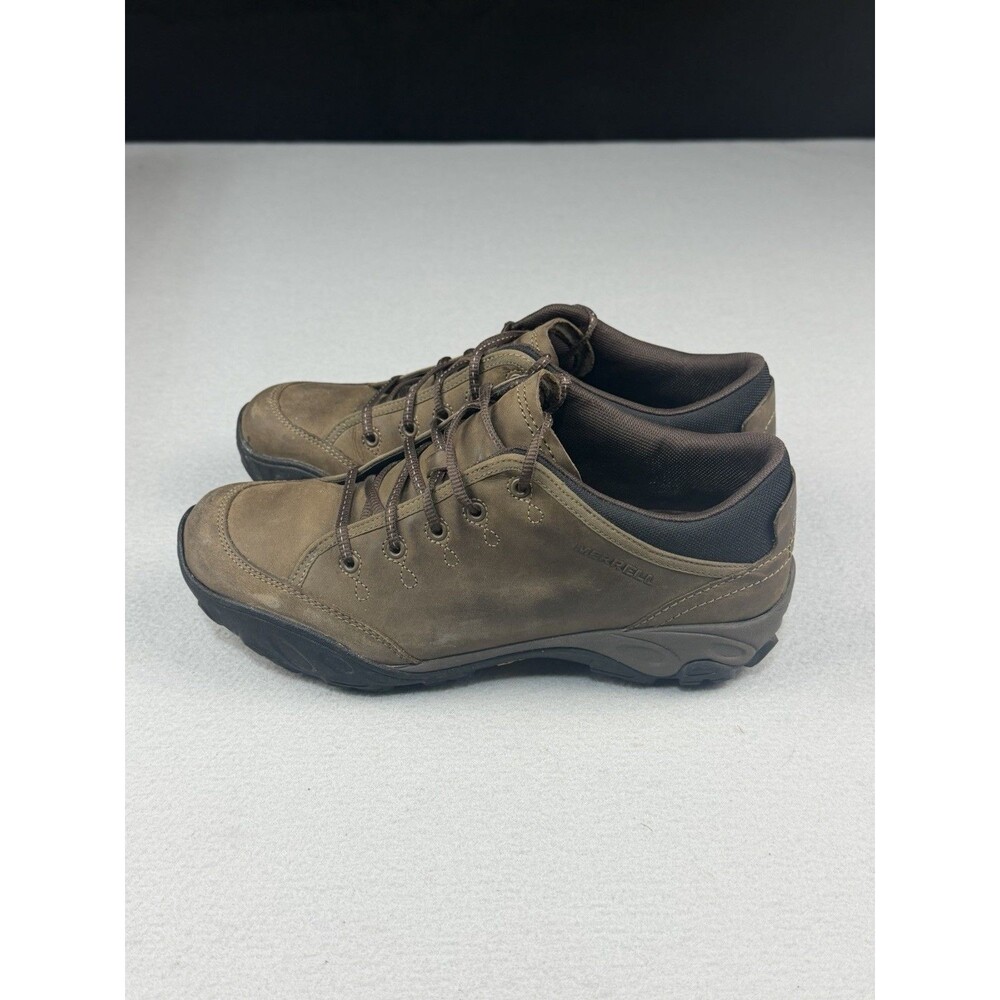 Merrell Pelorus Quartz Brown Leather Hiking Shoes Womens Size 9 J55920 Low Top
